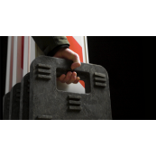 Folding panel | film RA2/C, hatched | on one side indicating right